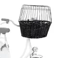 Następne zdjęcie produktu Prepravný kôš na bicykel s drôtenou kabínou - čierny 50x41x35cm (max. 5kg)