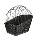 Wiklinowy kosz transportowy do tylnego bagażnika rowerowego - czarny 35x49x55 cm (maks. 8 kg)