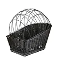 Następne zdjęcie produktu Wiklinowy kosz transportowy do tylnego bagażnika rowerowego - czarny 35x49x55 cm (maks. 8 kg)