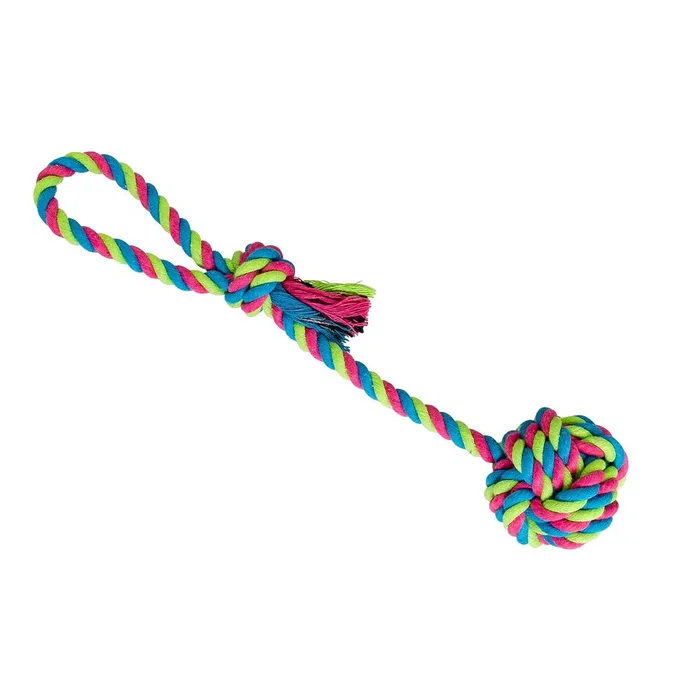 Główne zdjęcie produktu Přetahovadlo HipHop bavlněný míč, červeno,modro,zelená 38cm, 130g