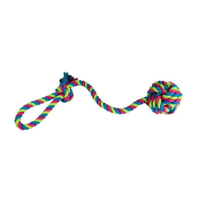 Główne zdjęcie produktu Přetahovadlo HipHop bavlněný míč, červeno,modro,zelená 58cm, 300g