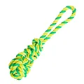 Piłka holownicza z bawełnianym węzłem HipHop 23 cm / 90 g limonkowa zieleń