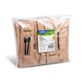 Następne zdjęcie produktu Zestaw sztućców (drewno FSC 100%) widelec-łyżka+serwetka [50 zestawów]