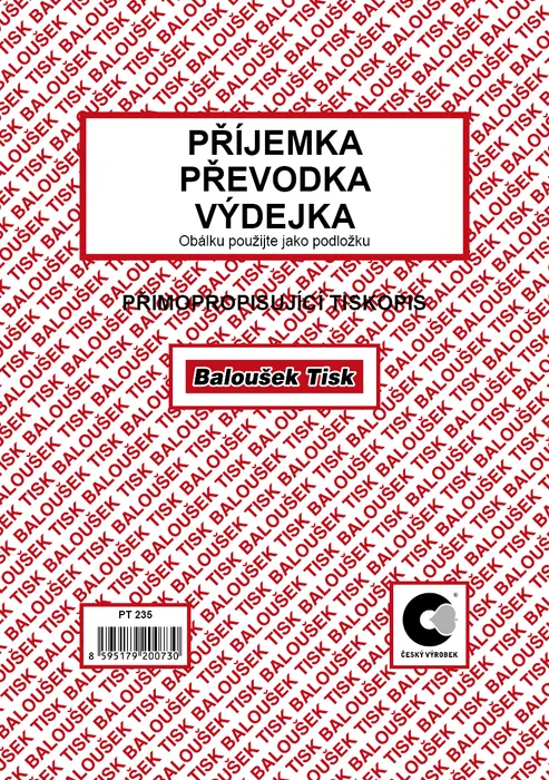 Główne zdjęcie produktu Příjemka - převodka - výdejka A5 PT235