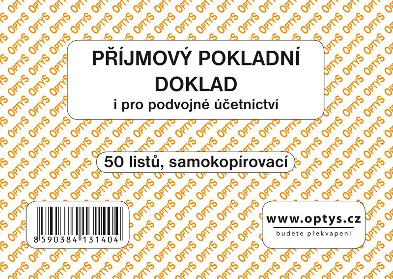 Główne zdjęcie produktu Příjmový doklad A6, samopropisovací, 50 listů 1314