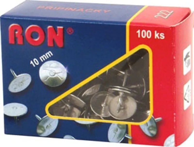 Główne zdjęcie produktu Připínáčky kancelářské 222 10 mm [100 ks]
