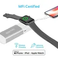 Promate, Powerbank, AuraWatch, Li-Ion, 5V, ładowanie iPhone i Apple Watch, AISAURAWATCHSV, 6700mAh, bezprzewodowe ładowanie Apple 