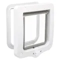 Następne zdjęcie produktu Drzwi przejściowe dla kota, dwustronne, 20x22cm, białe