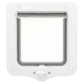 Następne zdjęcie produktu Drzwi przejściowe dla kota, dwustronne, 20x22cm, białe