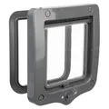 Następne zdjęcie produktu Drzwi przejściowe dla kota, dwustronne, 20x22cm, szare