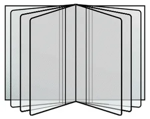 Przezroczysta okładka 80x115mm wkładka do prawa jazdy 300/140mic. [10 sztuk]