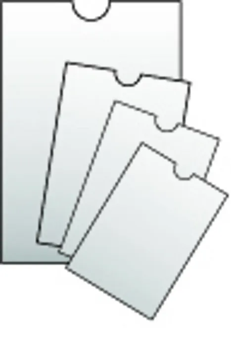 Główne zdjęcie produktu Průhledný obal 86x111mm studentský volňásek, 120mic. [100 ks]