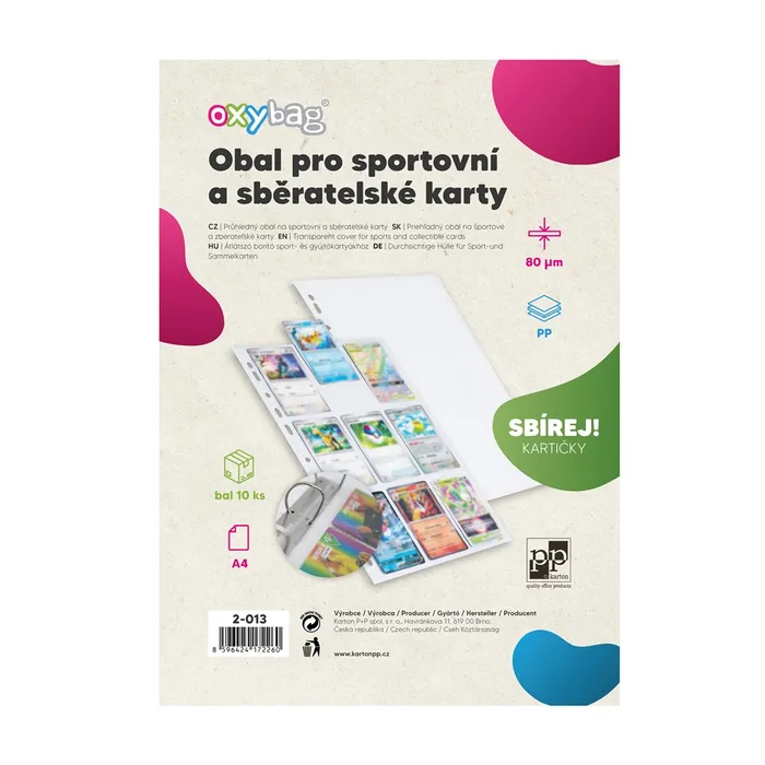 Główne zdjęcie produktu Průhledný obal A4 PP SPORT karty, 80mic lesk