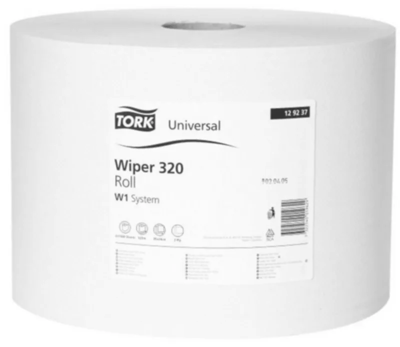 Główne zdjęcie produktu Průmyslová papírová utěrka Tork 129237 Basic 2vrstvá [1 ks]