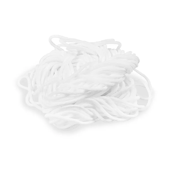 Główne zdjęcie produktu Pruženka k výrobě roušek, bílá (10 m, průměr 2 mm) [1 ks]
