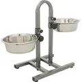 Następne zdjęcie produktu Drążek dla psa - regulowana wysokość miski, 2x miska 2,8l/24cm