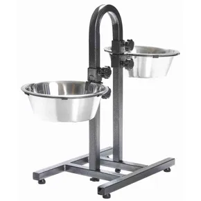Drążek dla psa - regulowana wysokość miski, 2x miska 2,8l/24cm