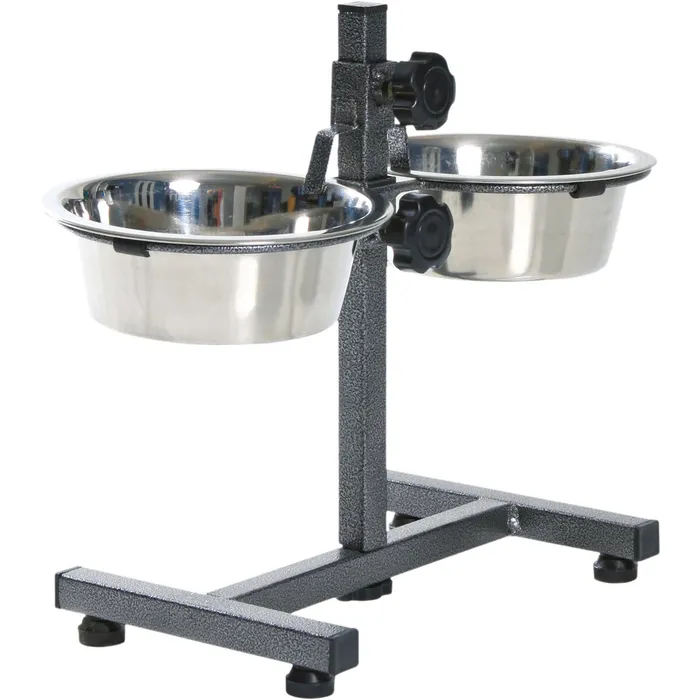 Główne zdjęcie produktu Psí bar, výška 27cm, 2x miska 0,75l/15cm