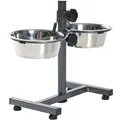 Następne zdjęcie produktu Drążek dla psa wys. 27cm, 2 miski 0,75l/15cm