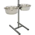 Drążek dla psa wys. 60cm, 2 miski 4,5l/28cm