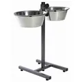 Drążek dla psa wys. 60cm, 2 miski 4,5l/28cm