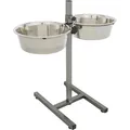 Drążek dla psa wys. 60cm, 2 miski 4,5l/28cm