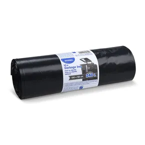 Worek na śmieci (LDPE) czarny 100 x 125 cm 240L [10 szt]