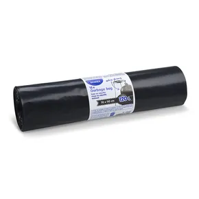 Worek na śmieci (LDPE) ekstra mocny czarny 70 x 110 cm 120L [15 szt]