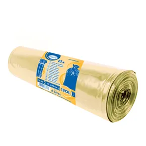 Worek na śmieci (LDPE) żółty 70 x 110 cm 120L [25 szt]
