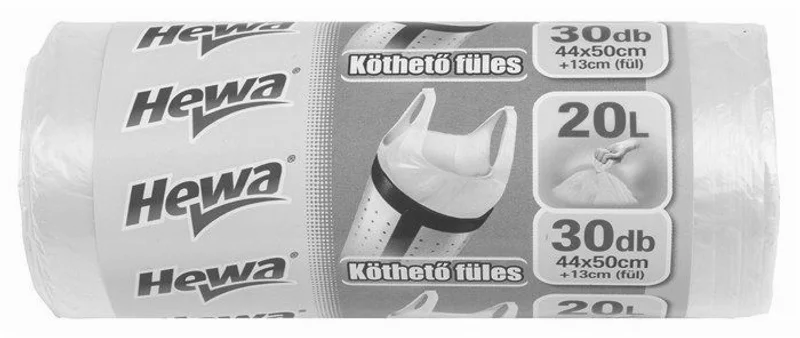 Główne zdjęcie produktu Pytle na odpadky, s oušky, 20l, 30 ks, HEWA