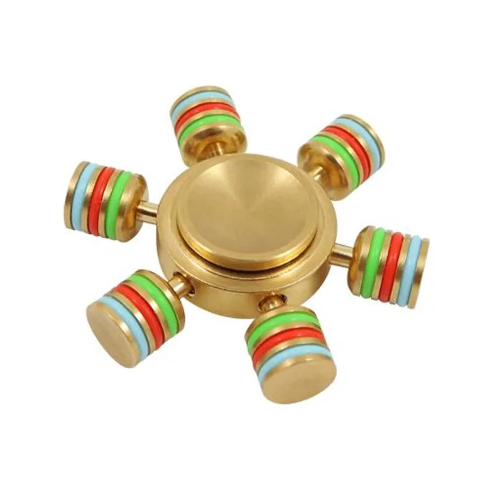 Główne zdjęcie produktu Rainbow Fidget Spinner - 6,0 cm mosazný kov