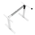 Następne zdjęcie produktu Stelaż / podstawa biurka, elektycznie regulowany, regulacja rozstawu 500mm, biały, 70 kg nośność, ergo