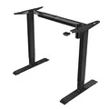 Stelaż / podstawa biurka, elektycznie regulowany, regulacja rozstawu 500mm, czarny, 70 kg nośność, ergo