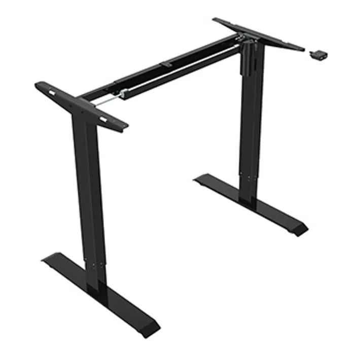Główne zdjęcie produktu Rám stolu, elektricky nastavitelná výška, rozsah 500 mm, 100V-240V, černý, 70 kg nosnost,