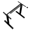 Stelaż / podstawa biurka, elektycznie regulowany, regulacja rozstawu 500mm, czarny, 70 kg nośność, ergo