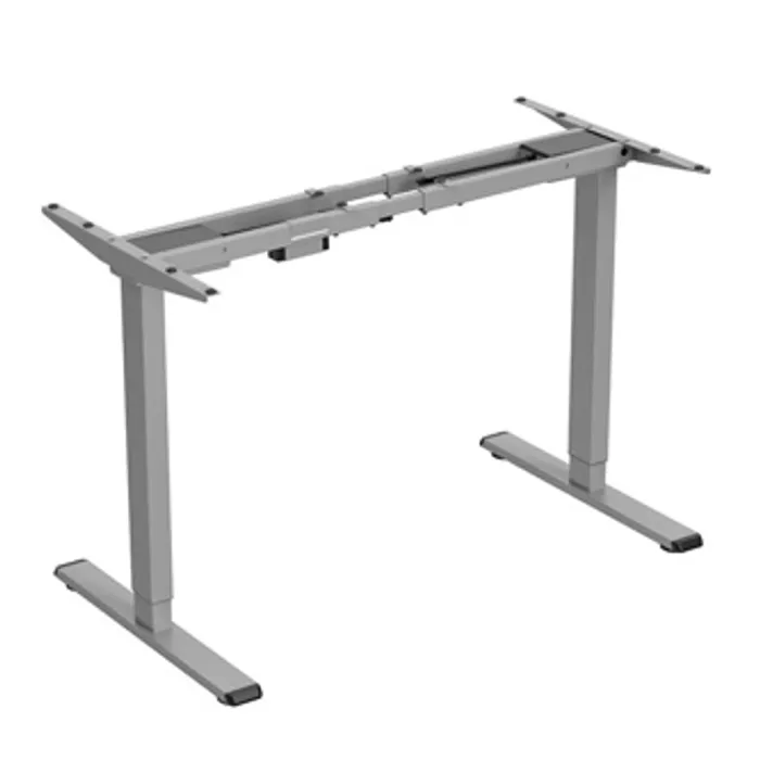 Główne zdjęcie produktu Rám stolu, elektricky nastavitelná výška, rozsah 500 mm, antikolizní systém, šedý, 100 kg