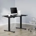 Stelaż / podstawa biurka, elektycznie regulowany, regulacja rozstawu 500mm, system antykolizyjny, czarny, 100 kg nośność, Powerton