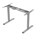 Stelaż / podstawa biurka, elektycznie regulowany, regulacja rozstawu 500mm, system antykolizyjny, szary, 100 kg nośność, Powerton