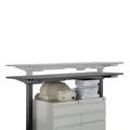 Stelaż / podstawa biurka, elektycznie regulowany, regulacja rozstawu 500mm, system antykolizyjny, czarny, 100 kg nośność, Powerton