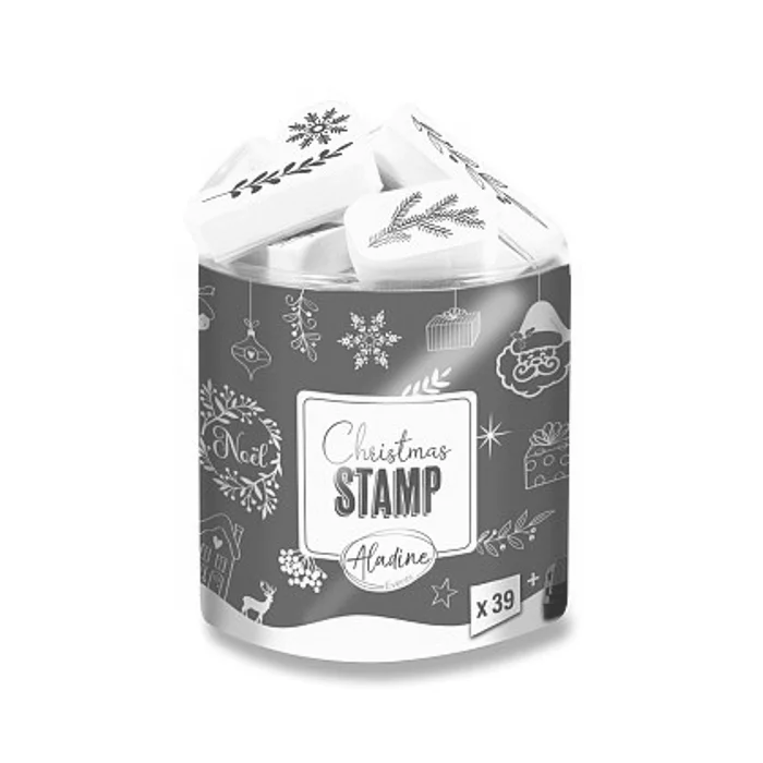 Główne zdjęcie produktu Razítka Aladine Creative Stamp - Veselé vánoce, 39 ks