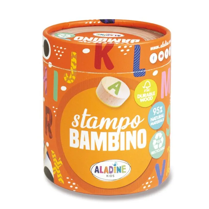 Główne zdjęcie produktu Razítka Aladine Stampo Bambino Abeceda, 28 ks