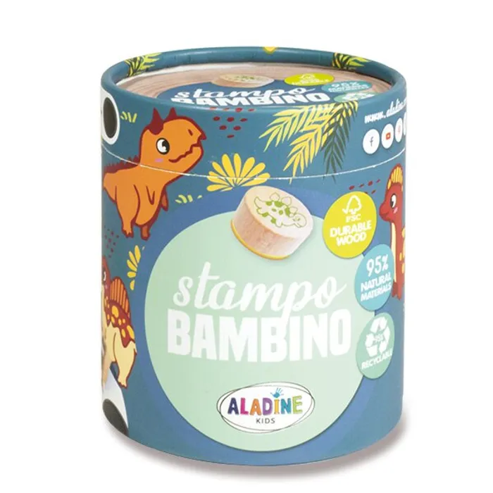 Główne zdjęcie produktu Razítka Aladine Stampo Bambino Dinosauři, 8 ks