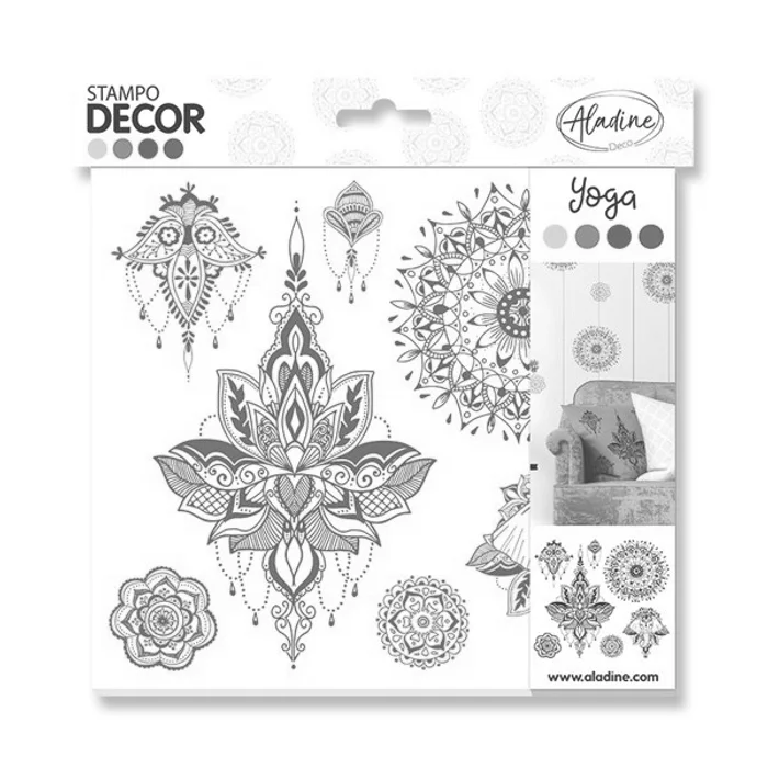 Główne zdjęcie produktu Razítka Aladine Stampo Decor Jóga, 7 ks
