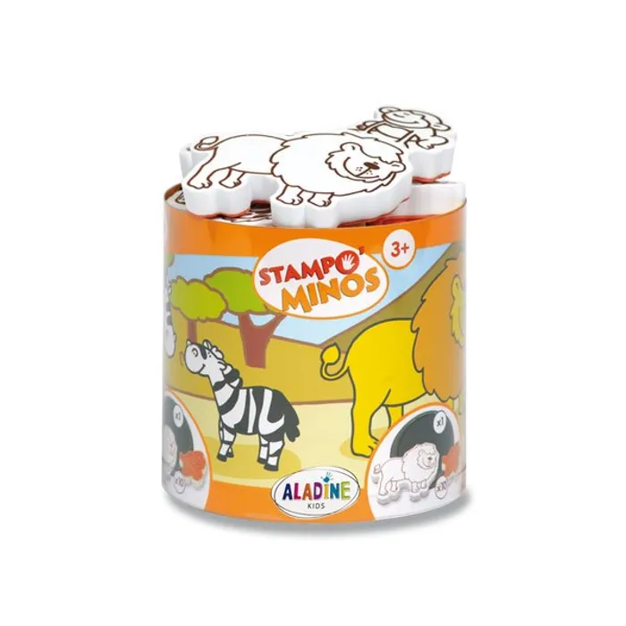 Główne zdjęcie produktu Razítka Aladine Stampo Minos - Safari 10 razítek