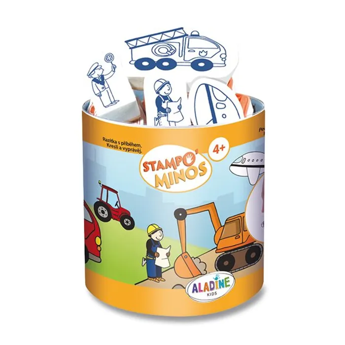 Główne zdjęcie produktu Razítka Aladine Stampo Minos Stroje, 10 ks
