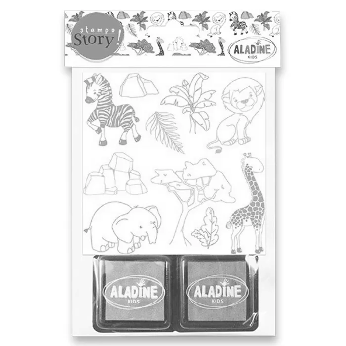 Główne zdjęcie produktu Razítka Aladine Stampo Story Safari