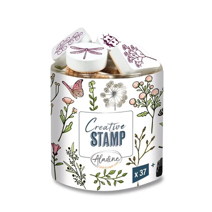 Główne zdjęcie produktu Razítka Creative Stamp Jarní louka, 37 ks