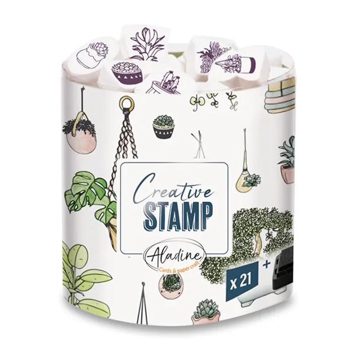 Główne zdjęcie produktu Razítka Creative Stamp Rostliny, 21 ks
