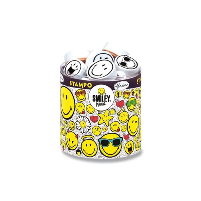 Główne zdjęcie produktu Razítka Stampo Smiley Smajlíci, 38 ks