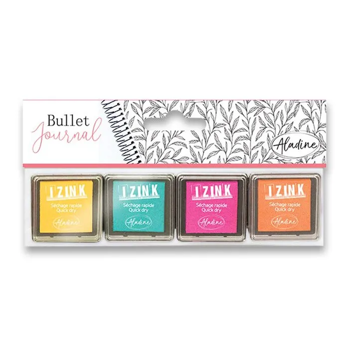 Główne zdjęcie produktu Razítkovací polštářky IZINK Bullet Journal Pastel
